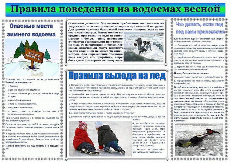 Безопасность в весенний период.