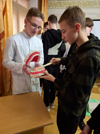 Мастер-класс от студентов Медицинского колледжа.